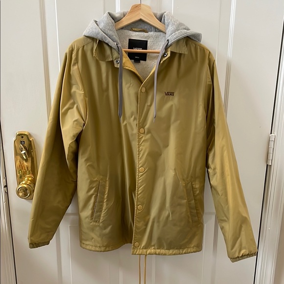 Vans Other - Vans Tan Windbreaker with Gray Hood